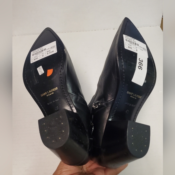 Saint Laurent Finn leather boots Saint Laurent size 40 black - Picture 12 of 16